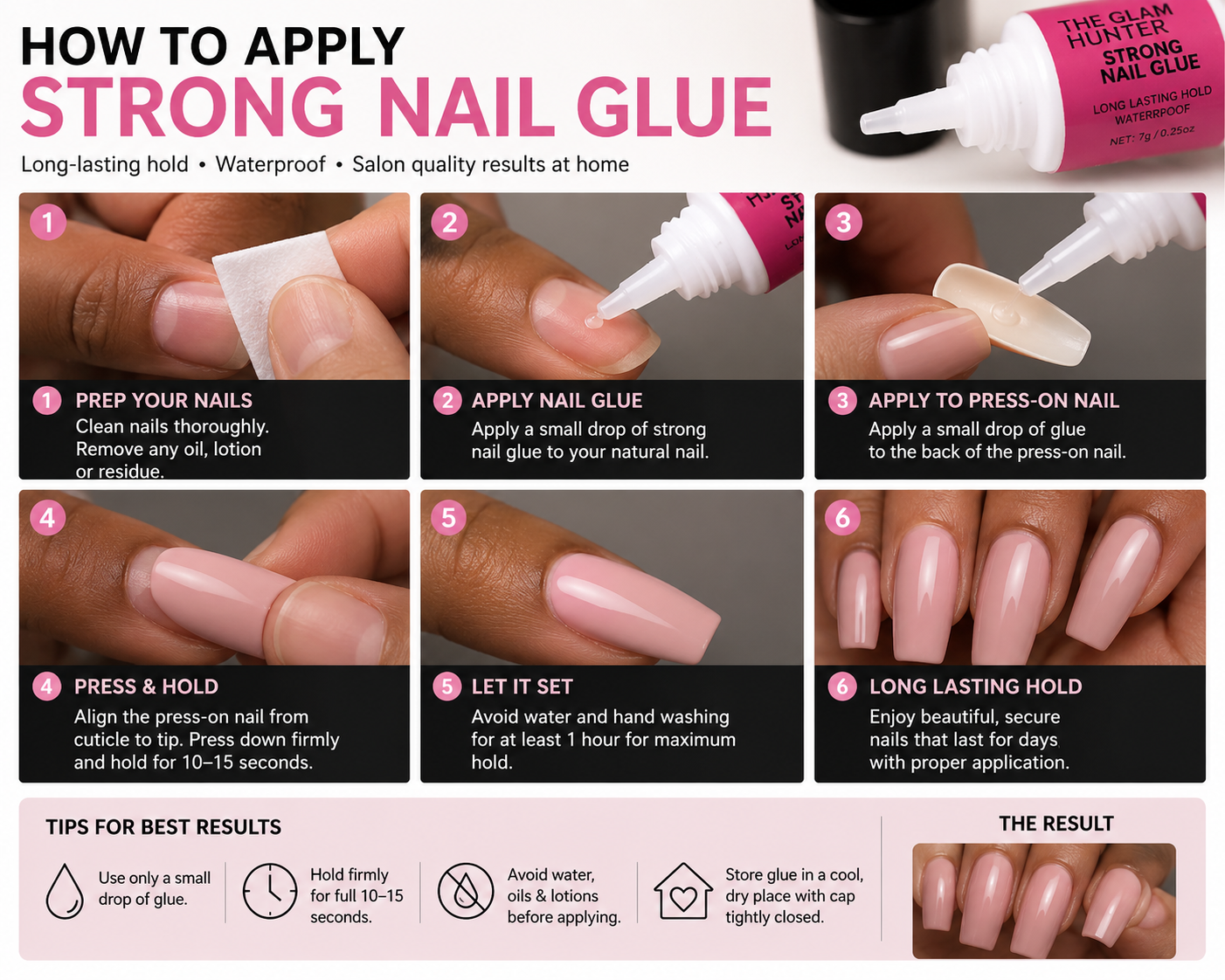 The Glam Hunter Picks Strong Nail Glue