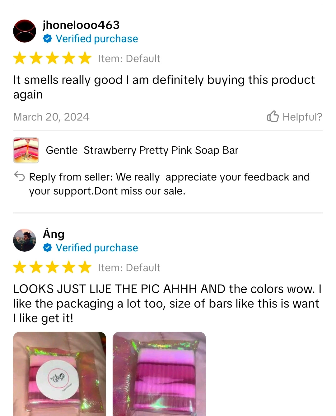 Pink Berry Blush Feminine Bar
